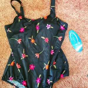 Floral *Vintage with tags* Figure Magic One-Piece